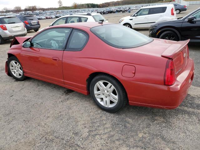 2G1WK16KX79228406 - 2007 CHEVROLET MONTE CARL LT RED photo 2