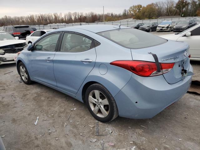 KMHDH4AE4DU725574 - 2013 HYUNDAI ELANTRA GLS BLUE photo 2