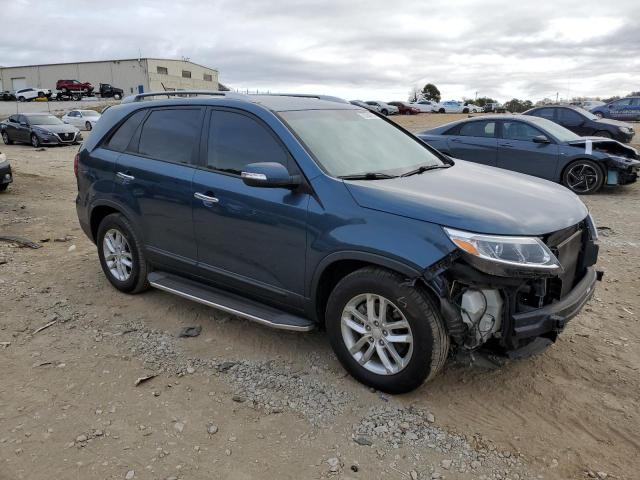 5XYKT3A69EG484921 - 2014 KIA SORENTO LX BLUE photo 4