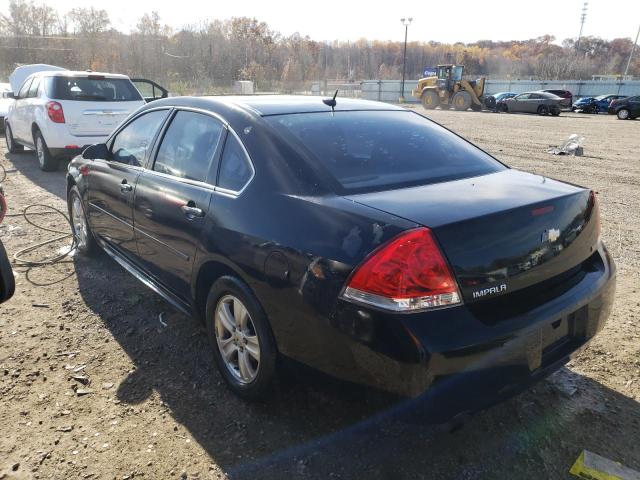 2G1WF5E31D1243182 - 2013 CHEVROLET IMPALA LS BLACK photo 2