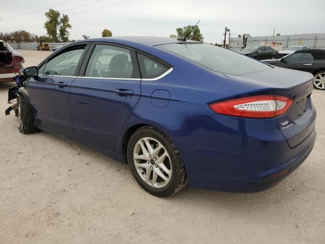 3FA6P0H70ER179130 - 2014 FORD FUSION SE BLUE photo 2