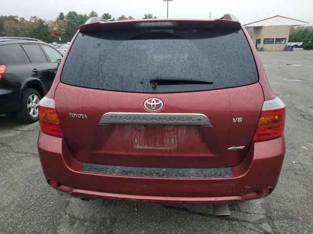 JTEES43A182005604 - 2008 TOYOTA HIGHLANDER SPORT MAROON photo 6