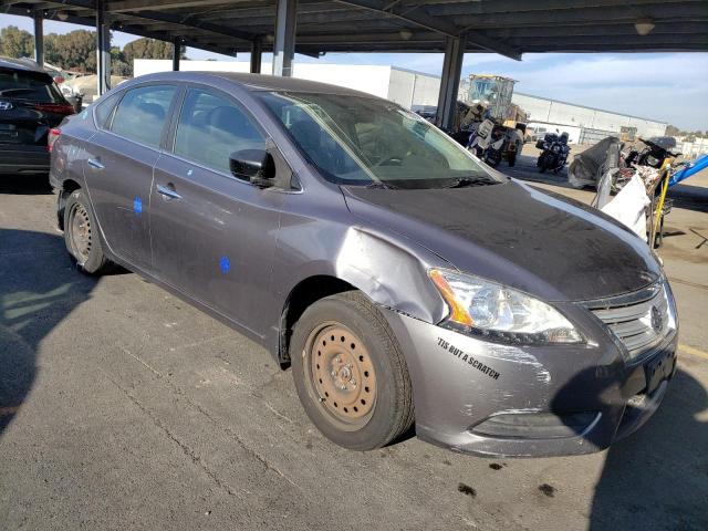 3N1AB7AP1FY347888 - 2015 NISSAN SENTRA S GRAY photo 4