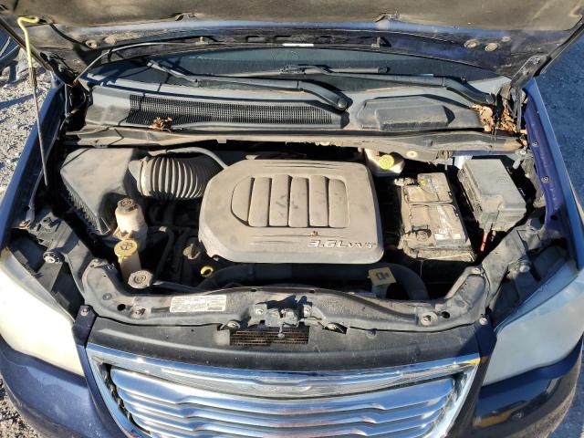2C4RC1CG4DR713914 - 2013 CHRYSLER TOWN & COU TOURING L BLUE photo 12