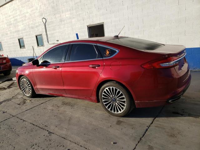 3FA6P0T90HR302681 - 2017 FORD FUSION SE RED photo 2