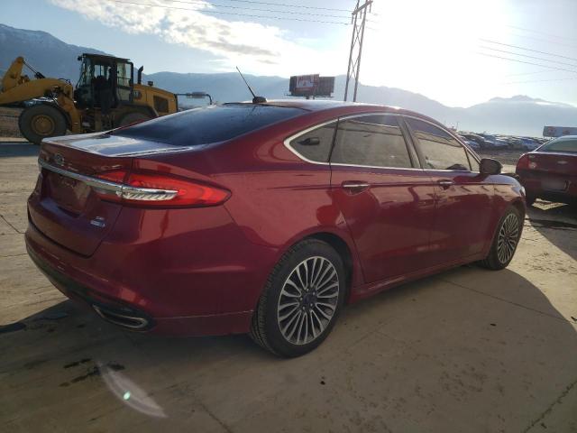 3FA6P0T90HR302681 - 2017 FORD FUSION SE RED photo 3