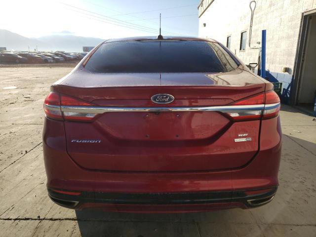 3FA6P0T90HR302681 - 2017 FORD FUSION SE RED photo 6