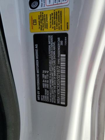 WBA1K9C5XGV321872 - 2016 BMW 228 I SULEV WHITE photo 12