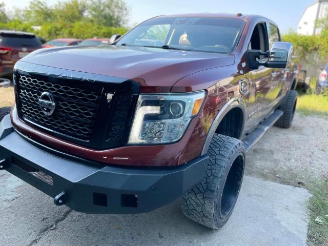 1N6BA1F47GN509695 - 2016 NISSAN TITAN XD SL BROWN photo 2