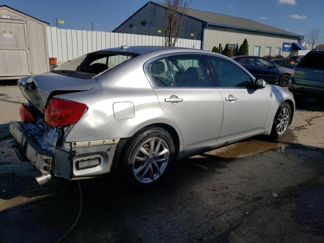 JNKBV61F08M251992 - 2008 INFINITI G35 SILVER photo 3