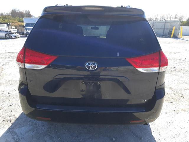 5TDKK3DC4BS106458 - 2011 TOYOTA SIENNA LE BLACK photo 6