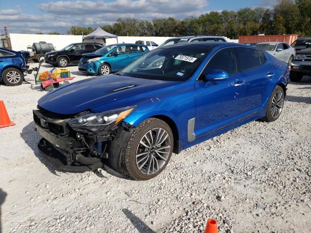 KNAE25LA7J6037477 - 2018 KIA STINGER PREMIUM BLUE photo 1