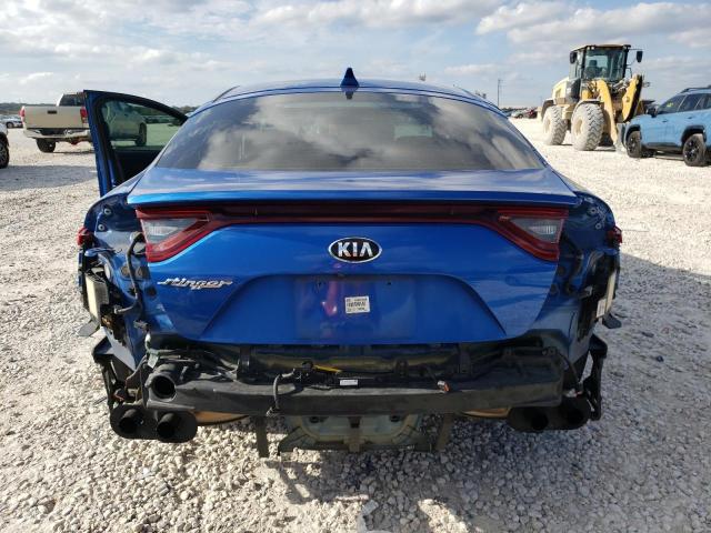 KNAE25LA7J6037477 - 2018 KIA STINGER PREMIUM BLUE photo 6