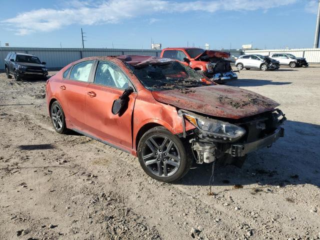 3KPF34AD3ME263459 - 2021 KIA FORTE GT LINE ORANGE photo 4