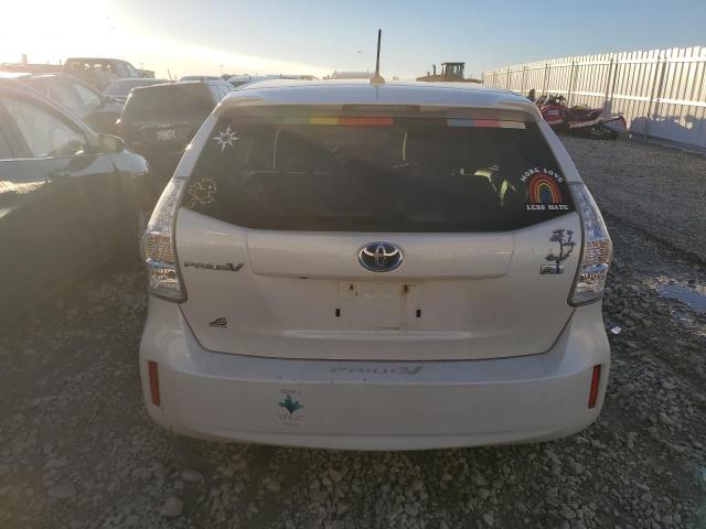 JTDZN3EU8D3262276 - 2013 TOYOTA PRIUS V WHITE photo 6