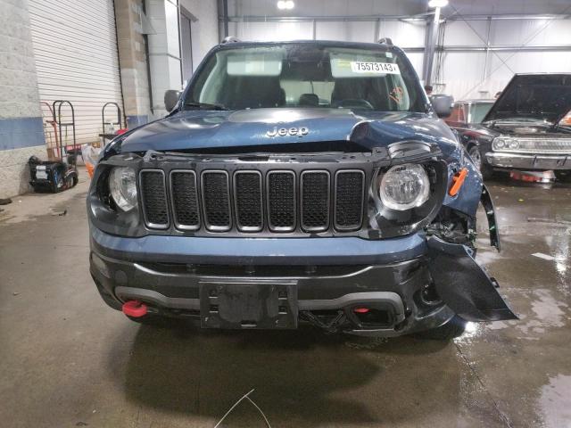 ZACNJDC14MPM23031 - 2021 JEEP RENEGADE TRAILHAWK BLUE photo 5