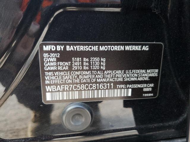 WBAFR7C58CC816311 - 2012 BMW 535 I BLACK photo 12