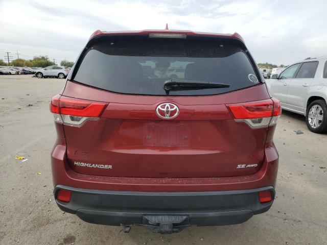 5TDJZRFH9HS360033 - 2017 TOYOTA HIGHLANDER SE BURGUNDY photo 6