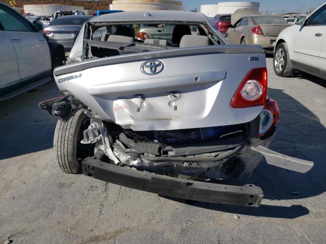 1NXBU4EE4AZ298695 - 2010 TOYOTA COROLLA BASE SILVER photo 6