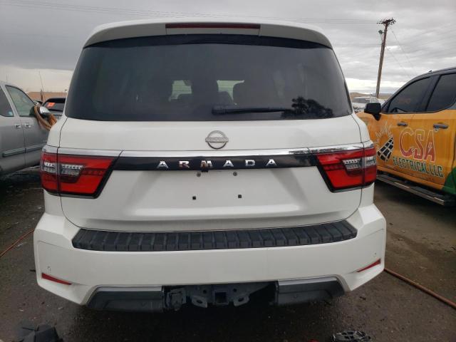 JN8AY2AD3M9660629 - 2021 NISSAN ARMADA SV WHITE photo 6