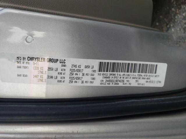 2A4RR8DG1BR746396 - 2011 CHRYSLER TOWN & COU TOURING L SILVER photo 13