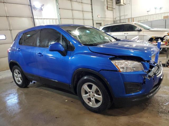 KL7CJNSB9GB710208 - 2016 CHEVROLET TRAX LS BLUE photo 4