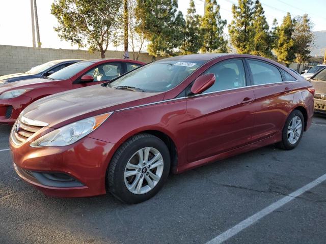 5NPEB4AC3EH843989 - 2014 HYUNDAI SONATA GLS RED photo 1