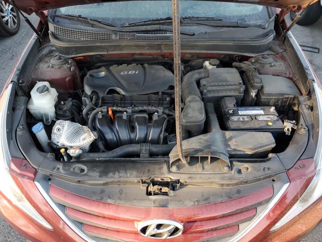 5NPEB4AC3EH843989 - 2014 HYUNDAI SONATA GLS RED photo 11