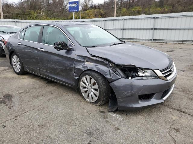 1HGCR2F8XDA035111 - 2013 HONDA ACCORD EXL GRAY photo 4