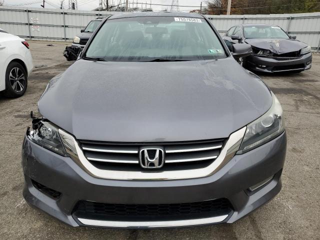 1HGCR2F8XDA035111 - 2013 HONDA ACCORD EXL GRAY photo 5