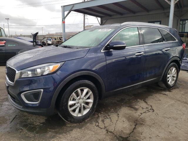 5XYPG4A33JG343665 - 2018 KIA SORENTO LX BLUE photo 1