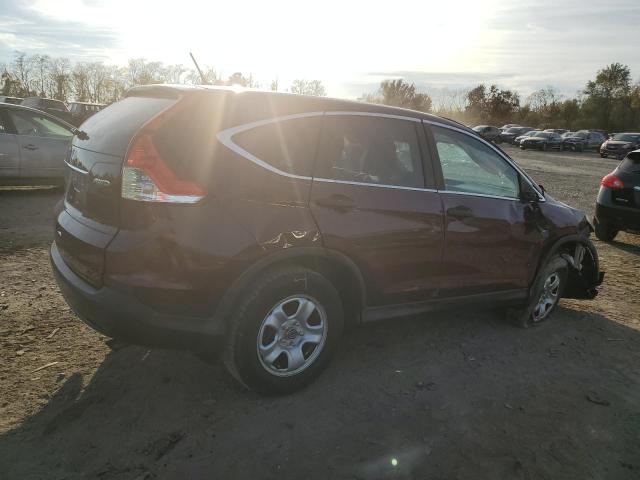 5J6RM4H32EL078779 - 2014 HONDA CR-V LX BURGUNDY photo 3