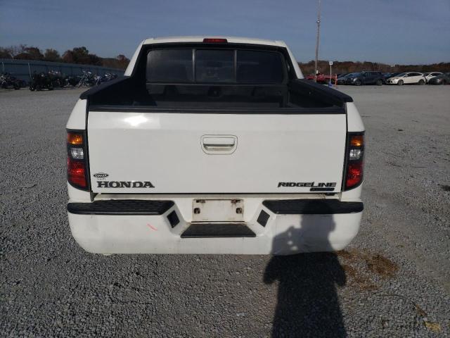 2HJYK16466H505327 - 2006 HONDA RIDGELINE RTS WHITE photo 6