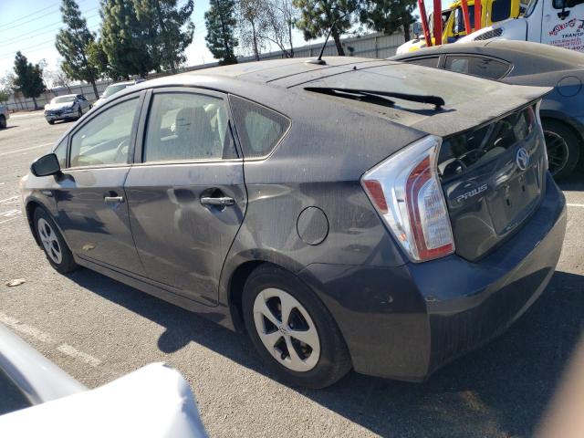 JTDKN3DU3F1979167 - 2015 TOYOTA PRIUS GRAY photo 2