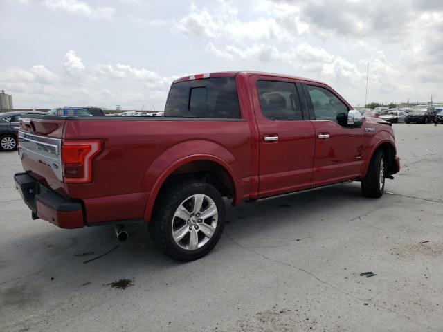 1FTEW1EG8GFB93473 - 2016 FORD F150 SUPERCREW BURGUNDY photo 3