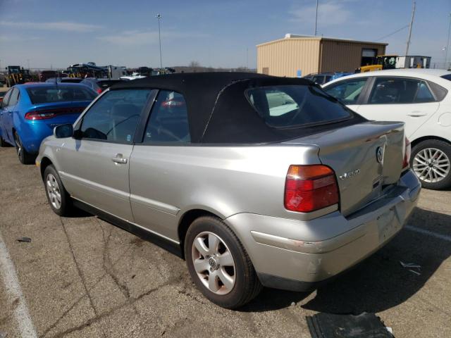 3VWDC21V81M813497 - 2001 VOLKSWAGEN CABRIO GLX SILVER photo 2