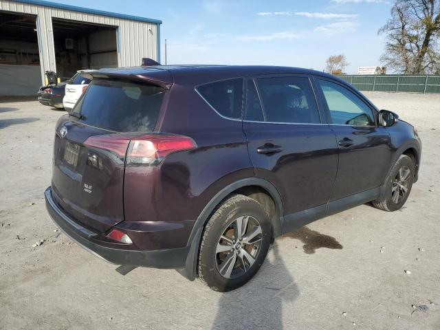 2T3RFREV8HW673107 - 2017 TOYOTA RAV4 XLE MAROON photo 3