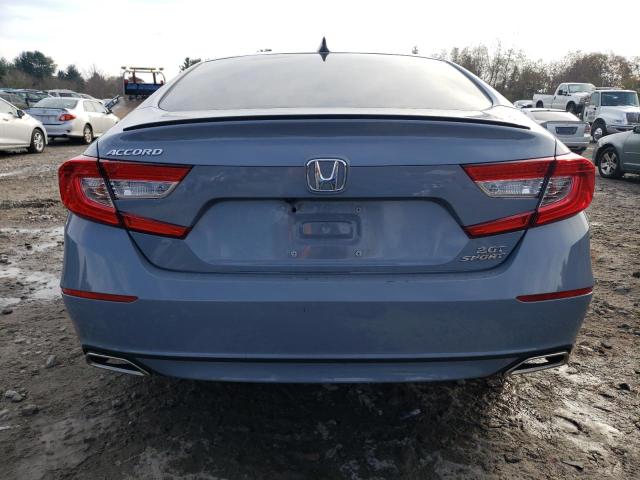 1HGCV2F35NA018105 - 2022 HONDA ACCORD SPORT BLUE photo 6