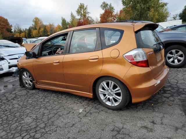 JHMGE88409S067879 - 2009 HONDA FIT SPORT ORANGE photo 2