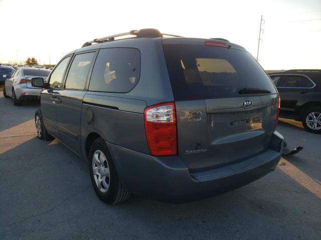 KNDMB233476184041 - 2007 KIA SEDONA EX TEAL photo 3