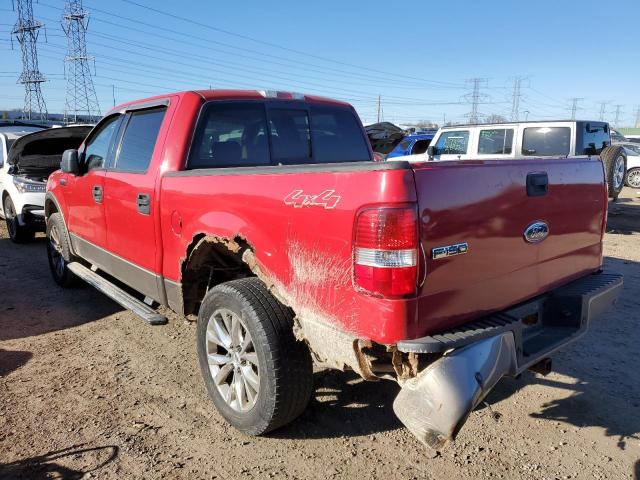 1FTPW14566KD59097 - 2006 FORD F150 SUPERCREW RED photo 2