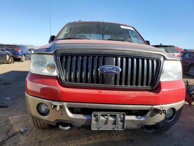 1FTPW14566KD59097 - 2006 FORD F150 SUPERCREW RED photo 5
