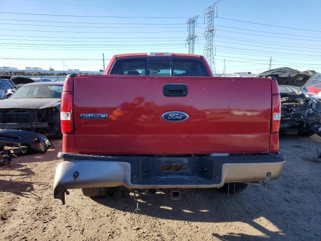 1FTPW14566KD59097 - 2006 FORD F150 SUPERCREW RED photo 6