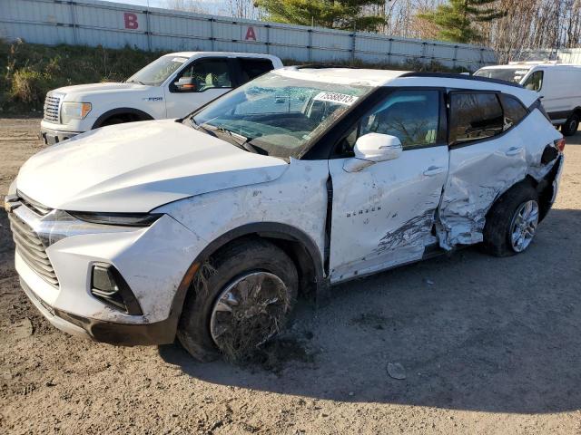 3GNKBHRS0LS640784 - 2020 CHEVROLET BLAZER 2LT WHITE photo 1