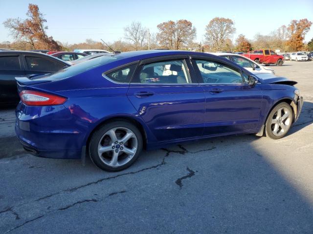 3FA6P0H91GR212088 - 2016 FORD FUSION SE BLUE photo 3