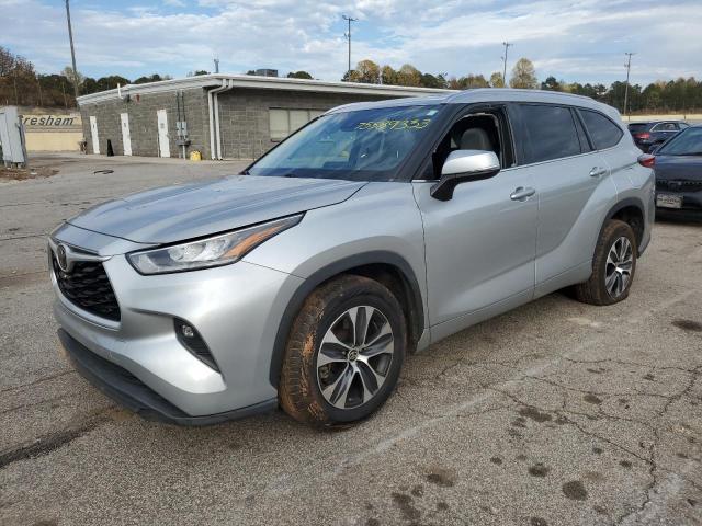 5TDGZRAH1LS502062 - 2020 TOYOTA HIGHLANDER XLE SILVER photo 1