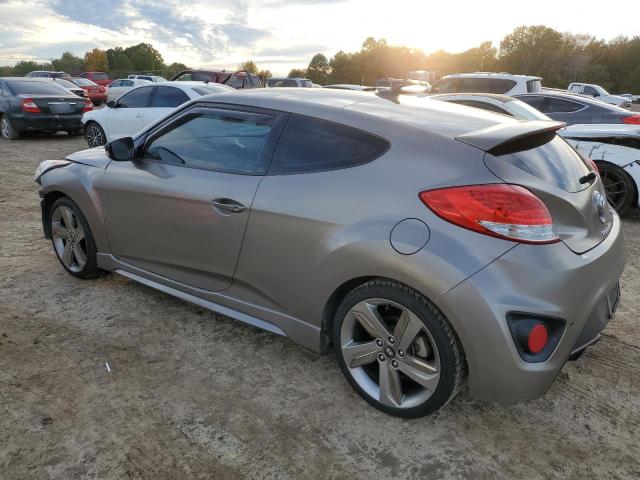 KMHTC6AE3DU121813 - 2013 HYUNDAI VELOSTER TURBO GRAY photo 2