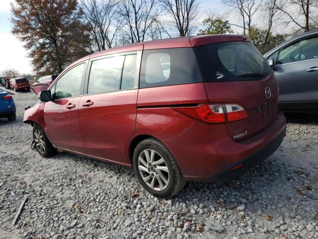 JM1CW2BL4D0144817 - 2013 MAZDA 5 RED photo 2