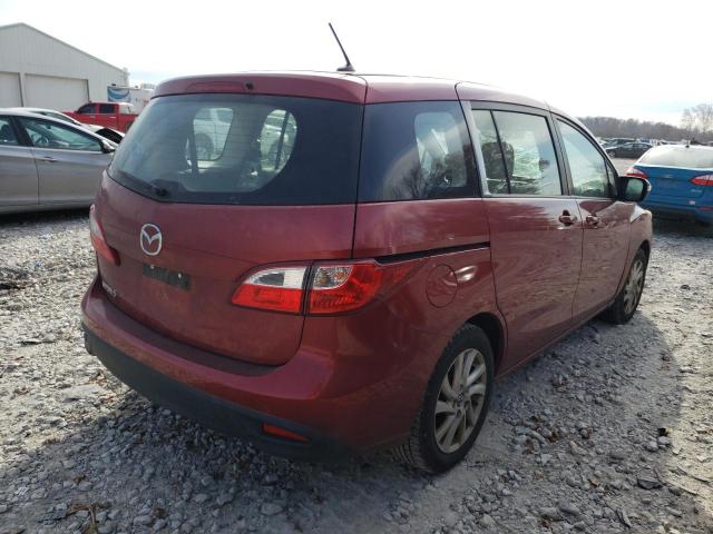 JM1CW2BL4D0144817 - 2013 MAZDA 5 RED photo 3