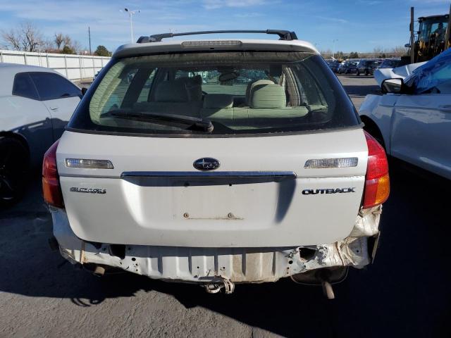 4S4BP61C367302006 - 2006 SUBARU LEGACY OUTBACK 2.5I WHITE photo 6